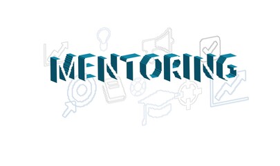 mentoring vector concept pixel style illustration isolated