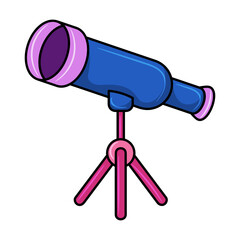 Binoculars Colored vector illustration with simple hand drawn sketching style