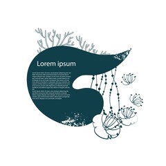 flower nature vector abstract design isolated textured