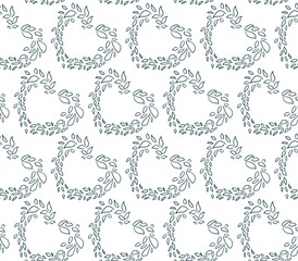 eco natural vector siple seamless pattern