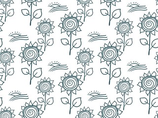 eco natural vector siple seamless pattern