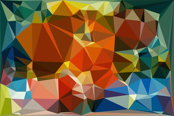 abstrakte bunte Flächen wie ein Mosaik