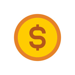 Dollar Money Symbol. Web Icon Logo Template Design Element.