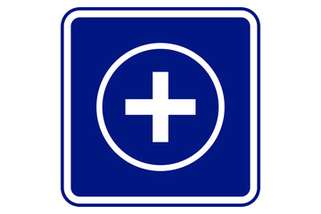 illustration of more symbol on blue background