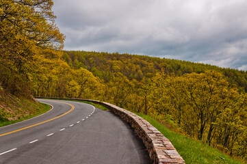 Fototapeta na wymiar View From Skyline Drive, Shenandoah National Park, Virginia, USA