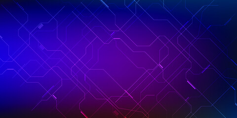 Futuristic modern tech glowing spectrum light with circuit tech architect for technology background.Future tech concept.Vector illustrations.