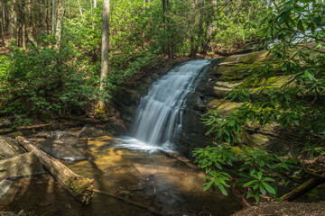 Long creek falls in Georgia closeup