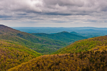 Beautiful Views from the Appalachian Trail, Shenandoah National Park, Virginia, USA