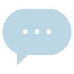 dialogue icon. flat vector illustration isolated.