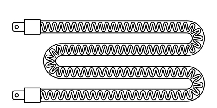 Heating element contour illustration