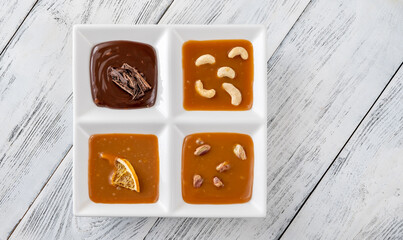 Variety of caramel