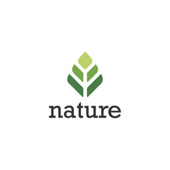 Leaf Nature Symbol. Web Icon Logo Template Design Element.
