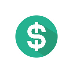 Obraz premium Dollar Money Symbol. Web Icon Logo Template Design Element.