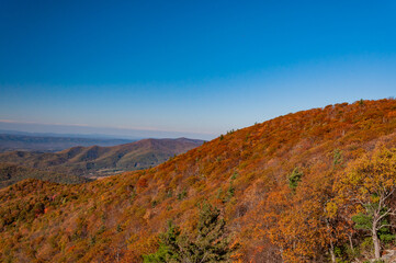 The Beautiful Appalachian Mountains, Shenandoah National Park, Virginia, USA