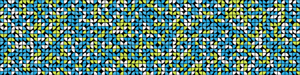 Abstract Geometric Pattern generative computational art illustration