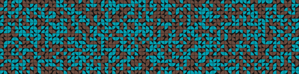 Fototapeta premium Abstract Geometric Pattern generative computational art illustration