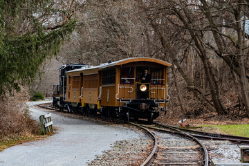 NCRR Train Heading Towards Glen Rock, Pennsylvania, USA