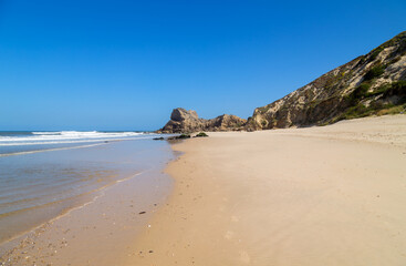 Beautiful beach in Sao Martinho do Porto