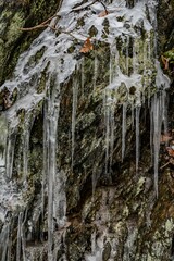 Icicles Along The Rail Trail, Heritage Rail Trail County Park, York County, Pennsylvania, USA