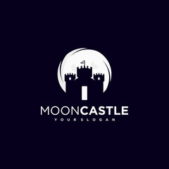 creative castle, fortress logo inspiration premium vector
