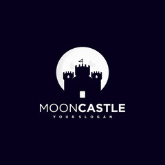 creative castle, fortress logo inspiration premium vector