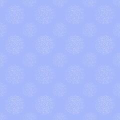 Seamless pattern with white hydrangea flower, doodle style
