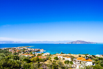 Fototapeta na wymiar Seaside village of Archangelos in Laconia, Greece
