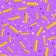 Back to School seamless pattern. Back to School concept. Background with school signs. Vector illustration science texture.