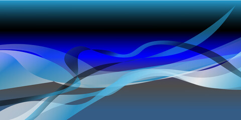 Stylish blue wavy pattern design wave background