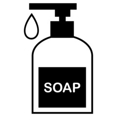Soap icon symbol illustration on white background.