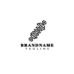 shock absorber logo cartoon icon design template vector