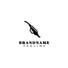 gas station logo design template icon vector