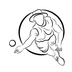 cricket player jumps for catch the ball