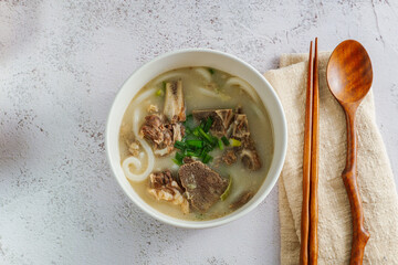 Korean style short rib soup, 'Galbitang'