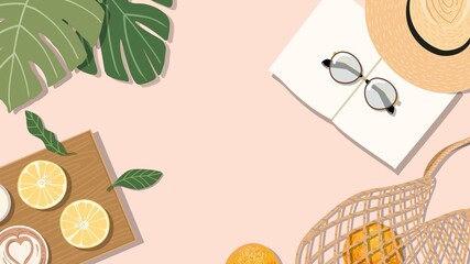 summer back ground for zoom meeting 