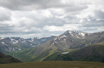 mountains and clouds