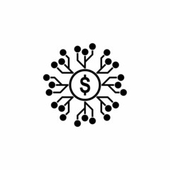 business and finance icon set vector sign symbol