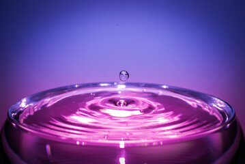 purple water drop