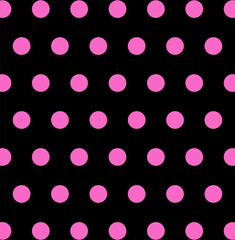 seamless pattern purple polka dot circle on dark background. Modern style dot texture. Trendy print. Swatches. For printing, wrapping paper, wallpaper, textile, fabric