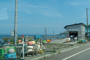 北海道函館市の恵山を登山する風景 Scenery of climbing Mt. E in Hakodate, Hokkaido.