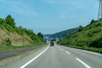 北海道函館市の恵山を登山する風景 Scenery of climbing Mt. E in Hakodate, Hokkaido.