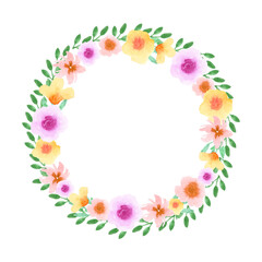Romantic Flowers Wreath