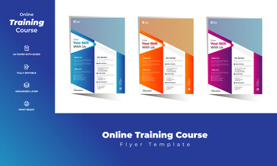 Online Training Course Flyer Template