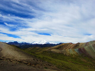 Montaña de colores Palcoyo, Cusco, Perú.. Travel photography.