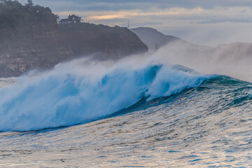Surfs up - sunrise seascape