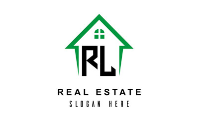 RL real estate logo vector
