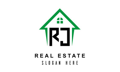 Fototapeta premium RJ real estate logo vector