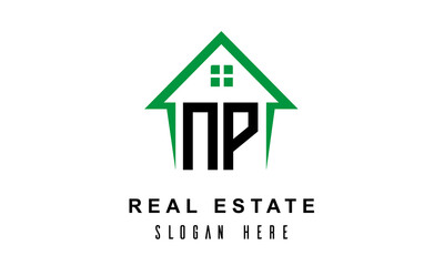 NP real estate logo vector