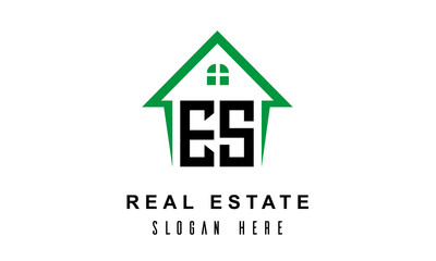 ES real estate logo vector