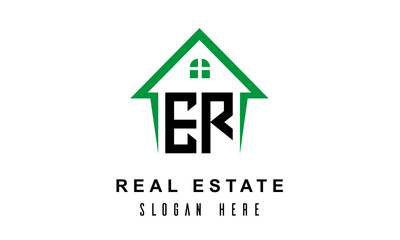 ER real estate logo vector
